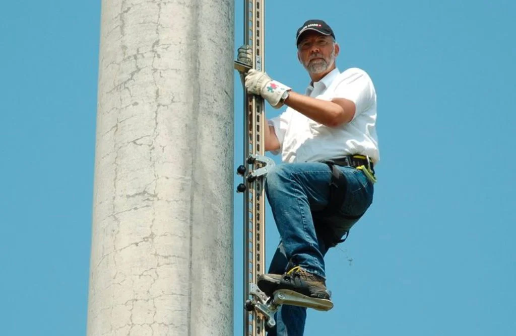 Fall arrest system HighStep Systems inventor
